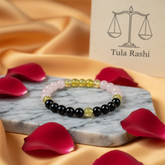 Tula (Libra) Rashi Multi Crystal Bracelet