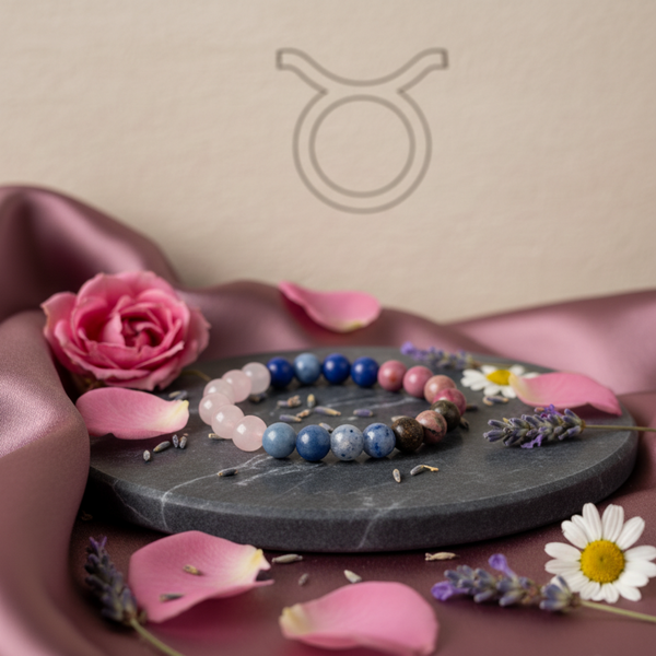 Vrishabha (Taurus) Rashi Multi Crystal Bracelet