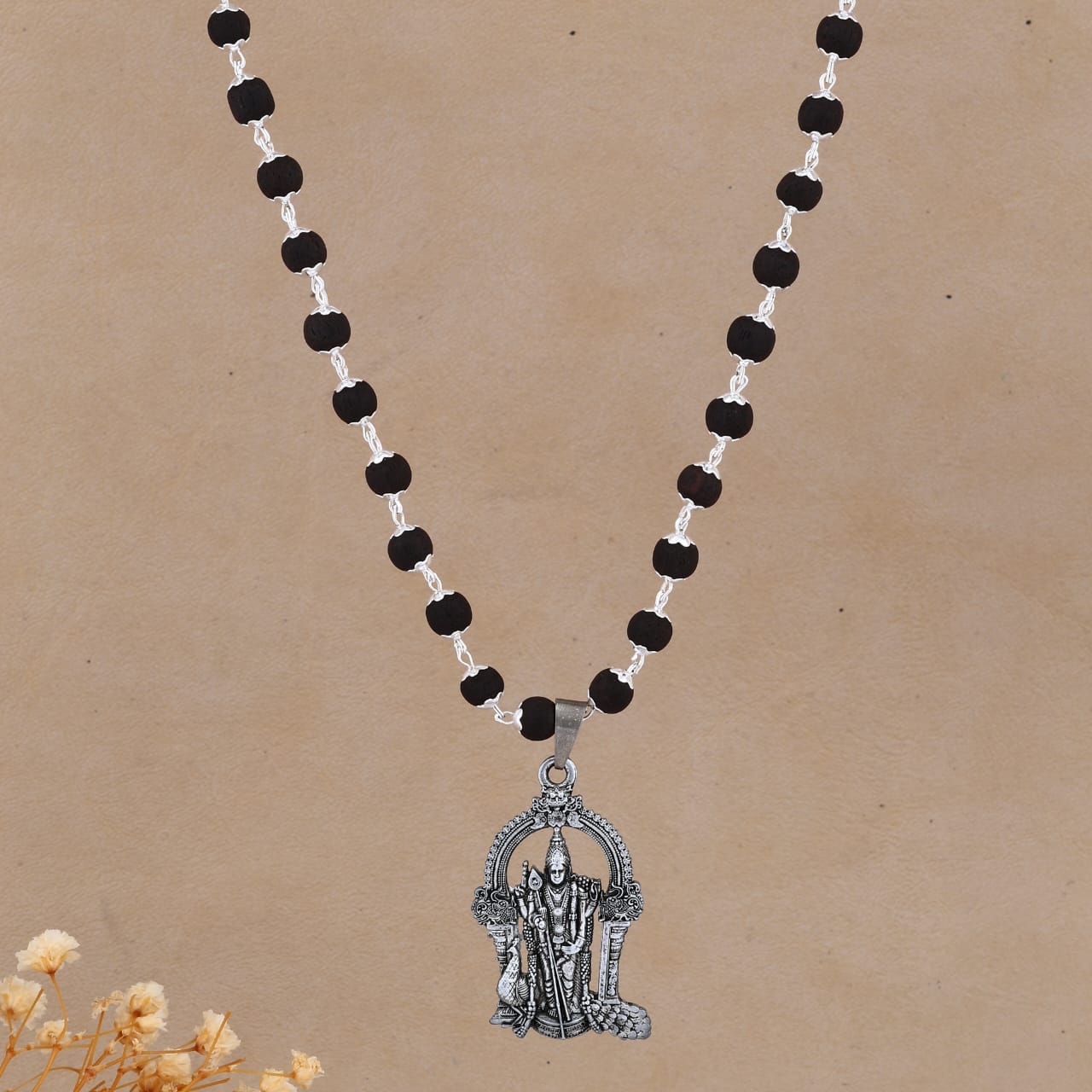 Original Karungali Combo – Bracelet & Mala with Lord Murugan Pendant - Lab Tested