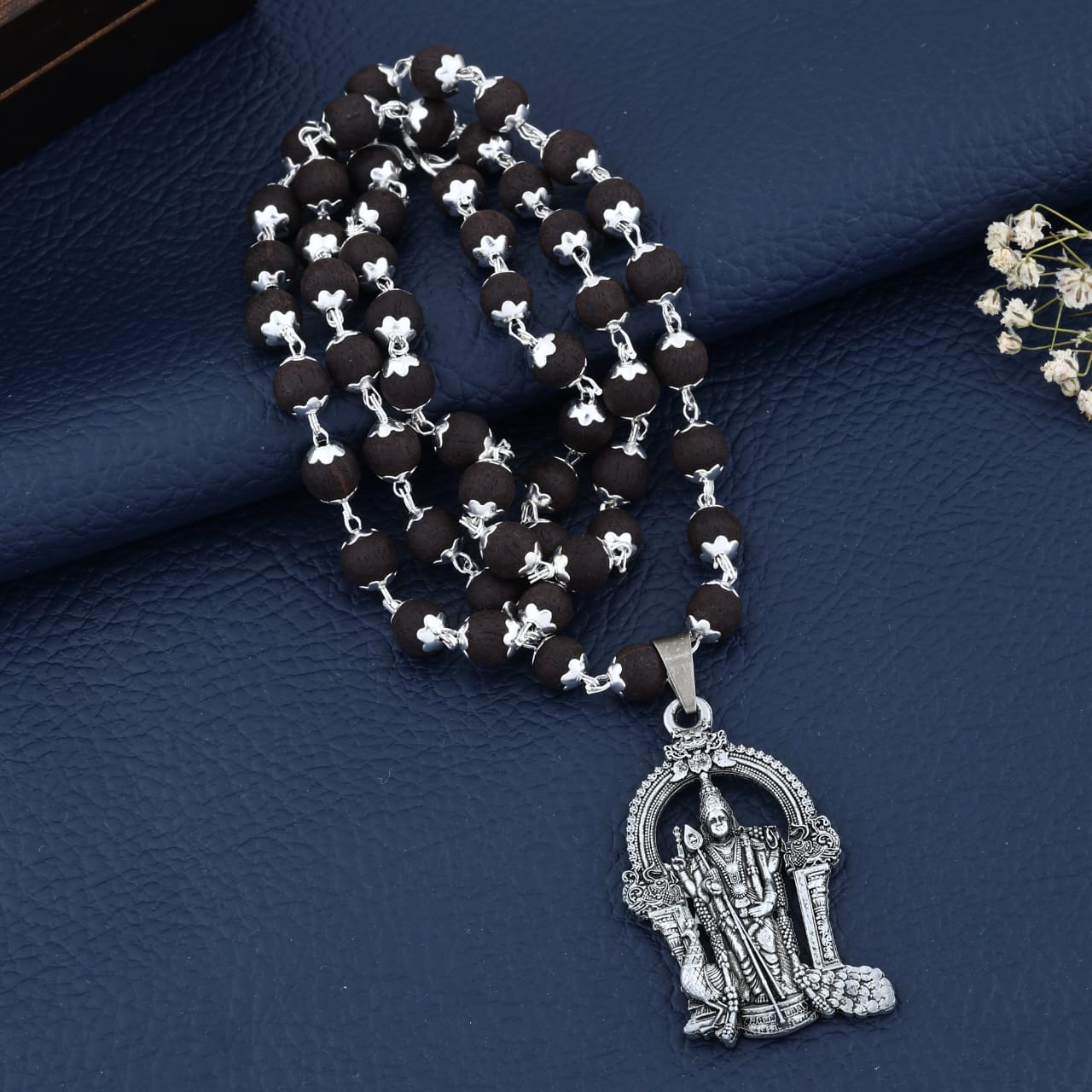Original Karungali Combo – Bracelet & Mala with Lord Murugan Pendant - Lab Tested