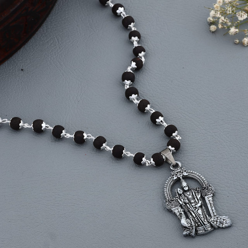Original Karungali Combo – Bracelet & Mala with Lord Murugan Pendant - Lab Tested