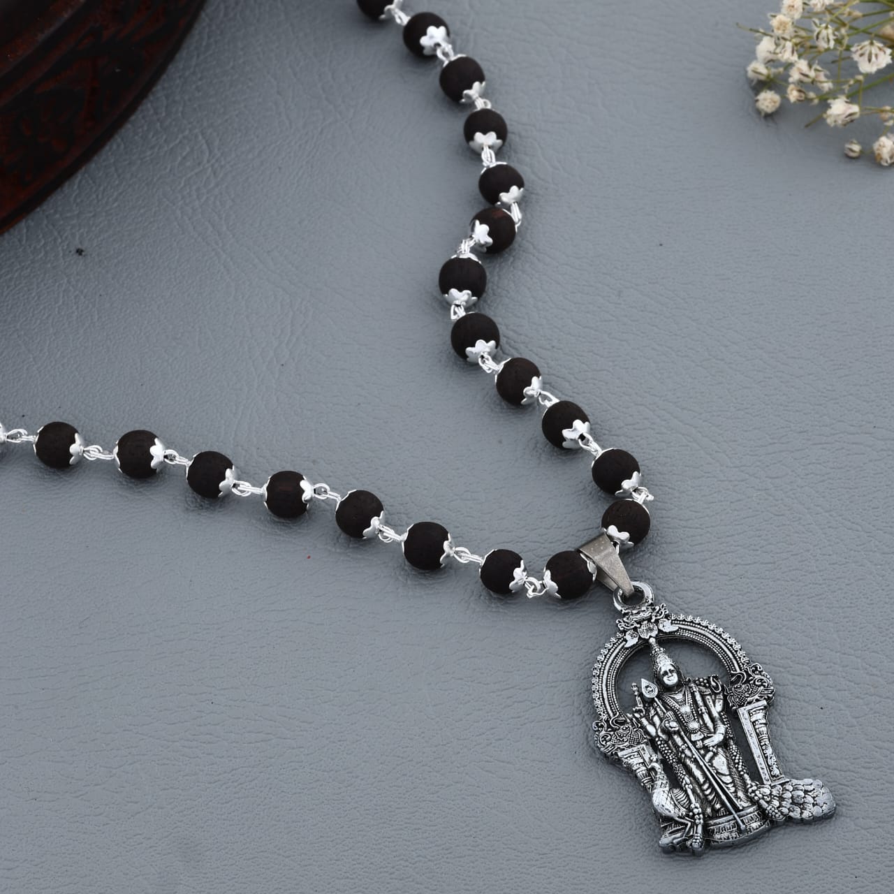 Original Karungali Combo – Bracelet & Mala with Lord Murugan Pendant - Lab Tested