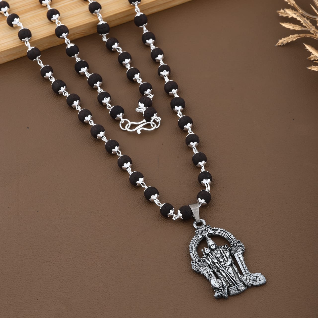 Original Karungali Combo – Bracelet & Mala with Lord Murugan Pendant - Lab Tested
