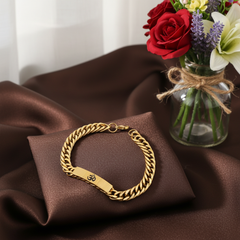 OM Chain Bracelet | 22K Gold Plated