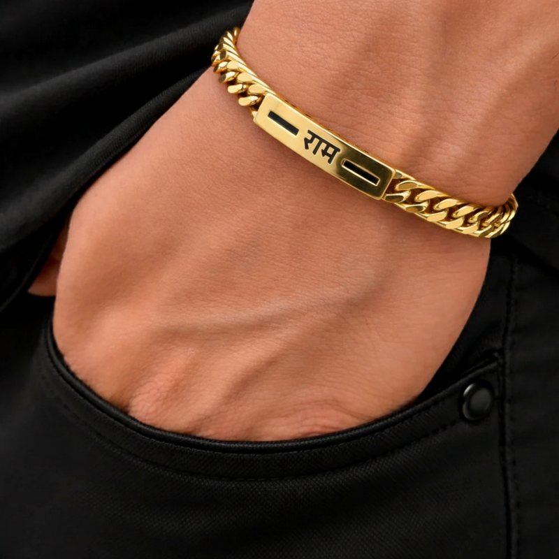 OM Chain Bracelet | 22K Gold Plated