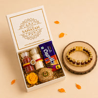 Premium Rakhi Hamper - Complete Rakhi & Puja Box