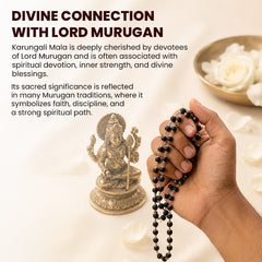 Original Karungali Mala with Free Hanuman Key Chain