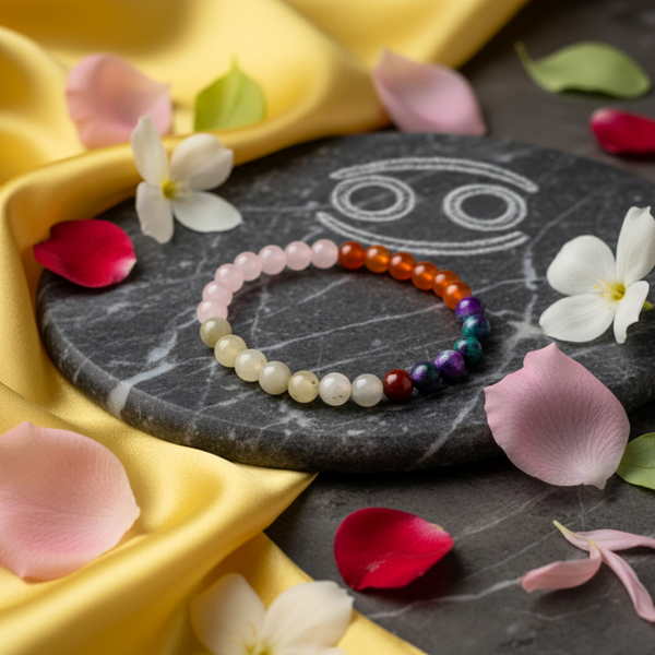 Karka (Cancer) Rashi Multi Crystal Bracelet