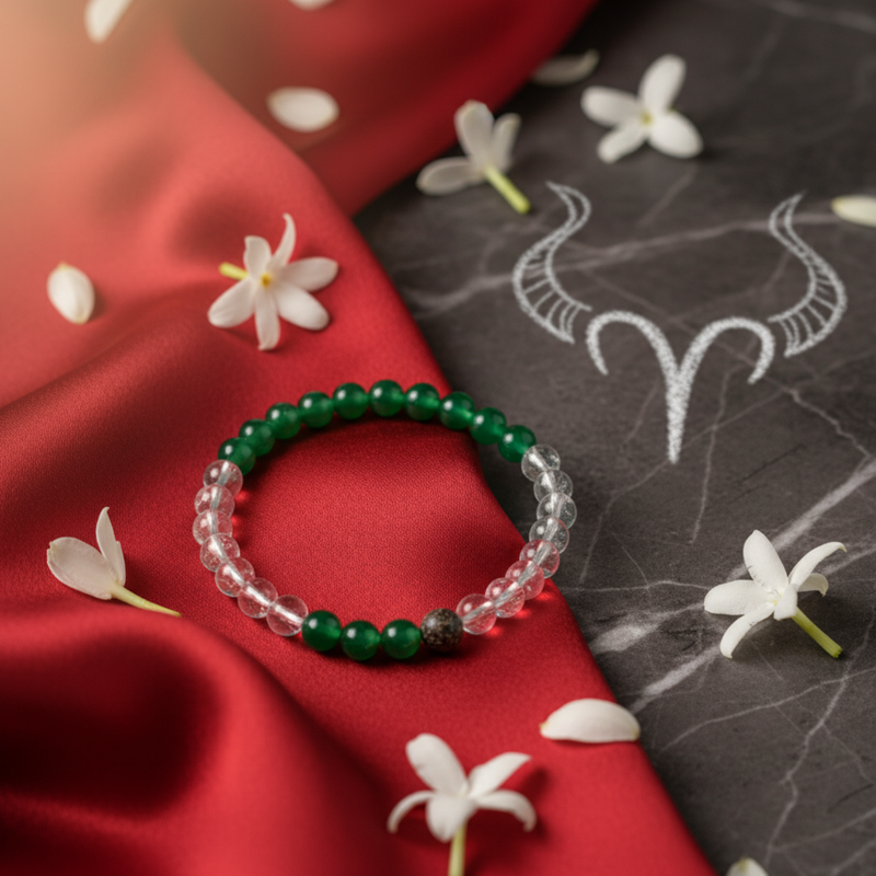 Mesha (Aries) Rashi Multi Crystal Bracelet