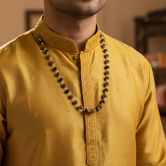 Divine Shield Spiritual Mala_Rudraksha + Karungali Beads