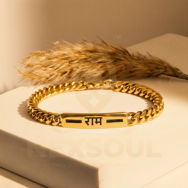 OM Chain Bracelet | 22K Gold Plated