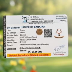 Rudrakasha Mala + Bracelet Combo - House of Sanatan