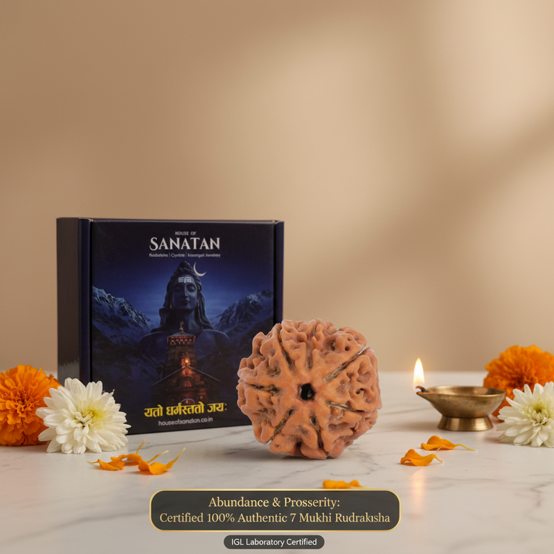 7 Mukhi Nepali Rudraksha – 100% Authentic | Lab Certified